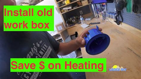 old metal box on building|how to install old work box.